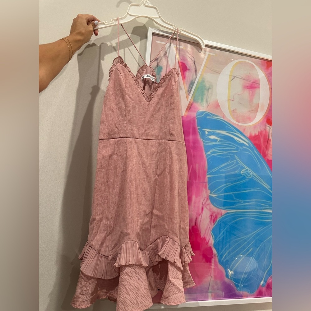 Hello Molly Pink Ruffled Dress
